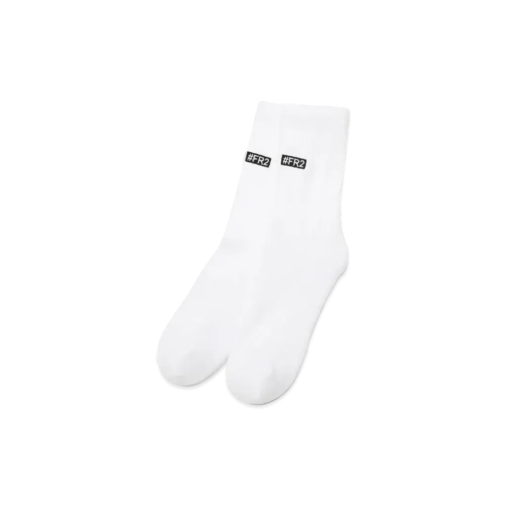FR2 Box Logo Socks "White"