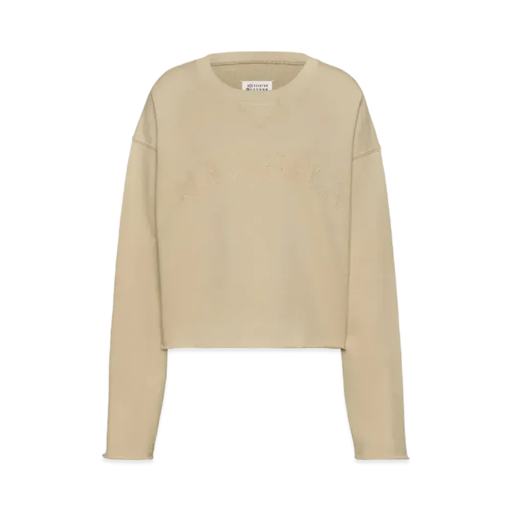 Maison Margiela Women's Firm Fleece Sweatshirt "Pink Beige"