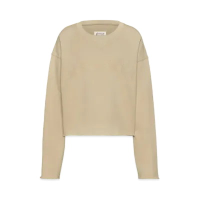 Maison Margiela Women's Firm Fleece Sweatshirt "Pink Beige"