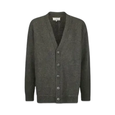 Maison Margiela Elbow Patch Cardigan "Dark Green"