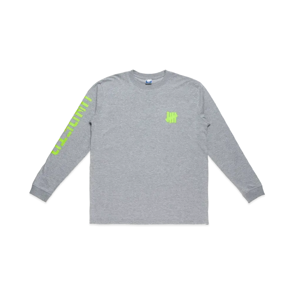 UNDEFEATED STENCIL SLEEVE ICON L/S TEE - UL21006 "Gray"