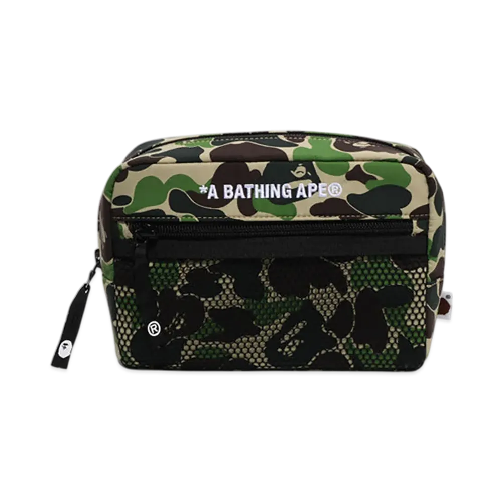 A BATHING APE ABC Camo Pouch "Green"