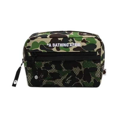 A BATHING APE ABC Camo Pouch "Green"