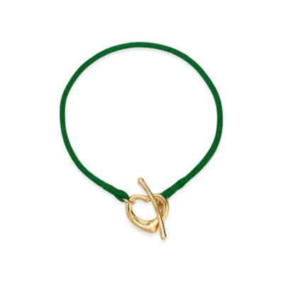 Tiffany & Co. Open Heart Bracelet "Yellow Gold/Green"