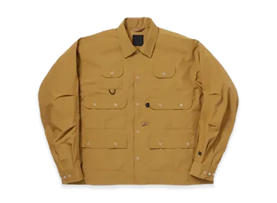 DAIWA PIER39 Tech Multi Fishing Pocket Shirt L/S Solid "Brown"