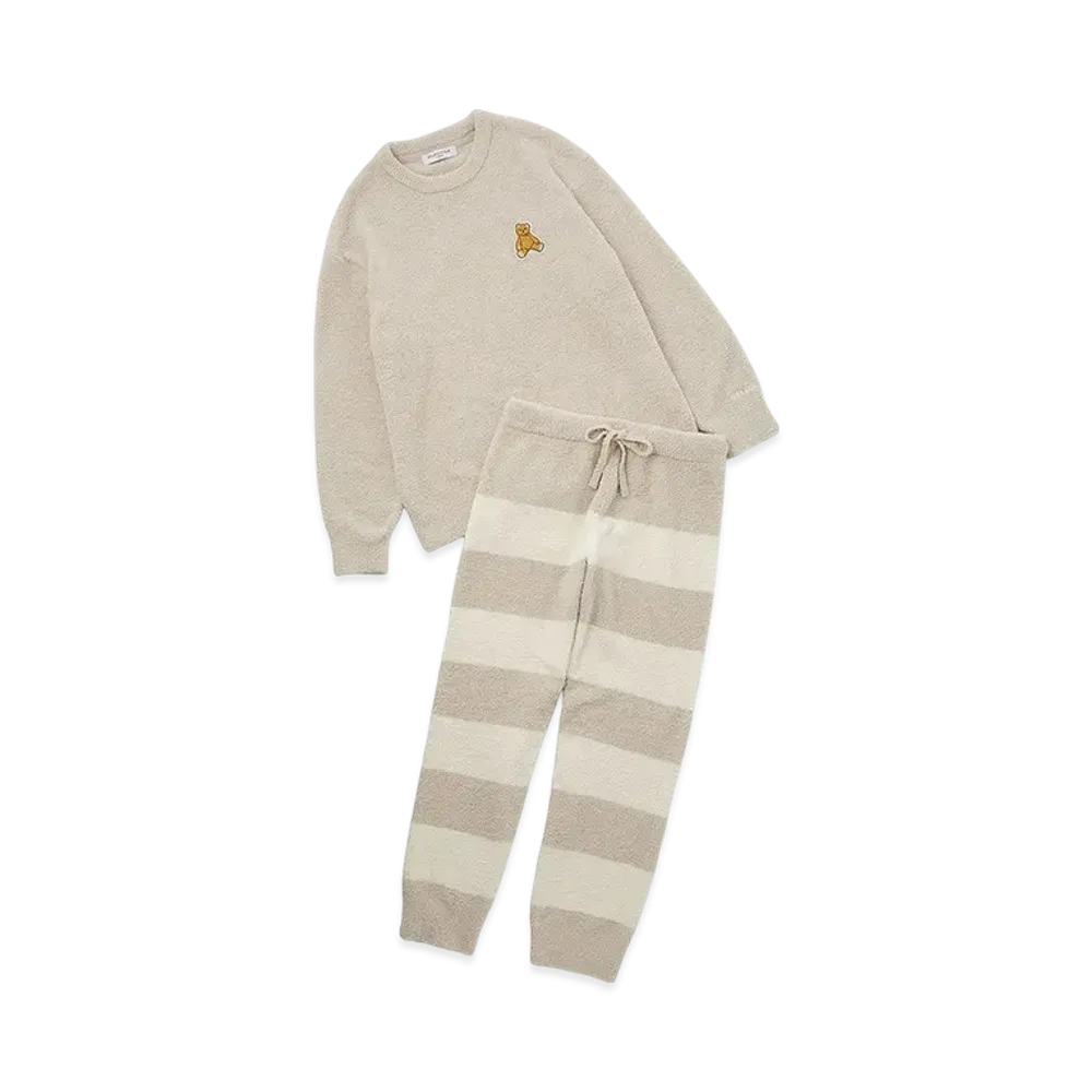 GELATO PIQUE Homme Baby Moco Bear Pullover & Long Pants Set "Beige"