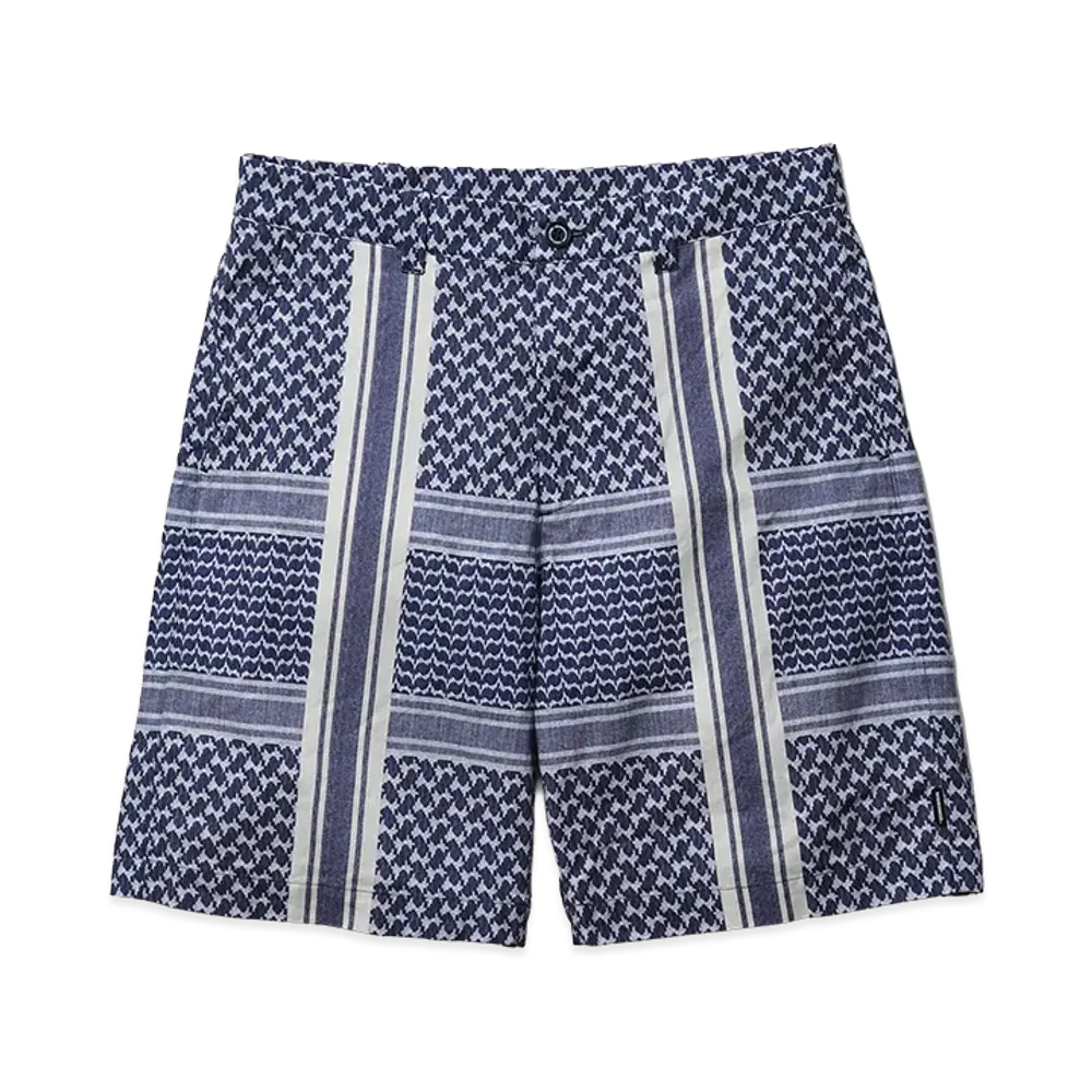 NEIGHBORHOOD Shemagh Pattern Short Pants "Navy"
