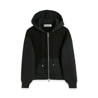 OUR LEGACY Women's Mischief Hood "Pigment Black Hefty Fleece"