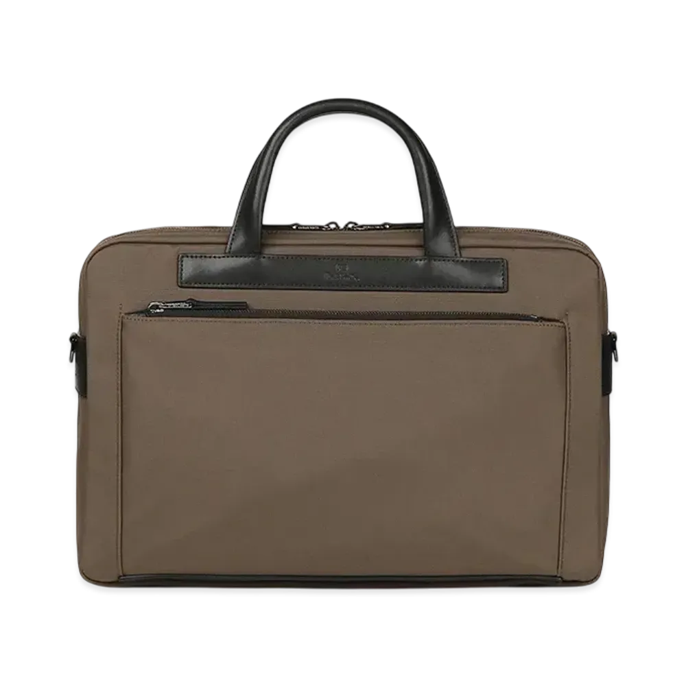 Paul Smith PS Business Nylon 2Way Briefcase "Beige"