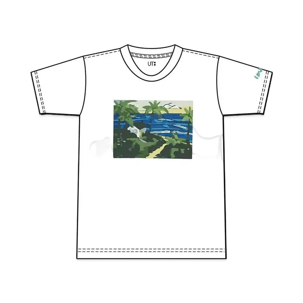 Uniqlo Heather Brown UT Graphic T-Shirt Women "White"