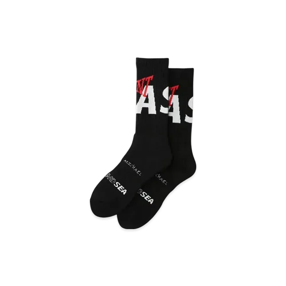 SAINT MXXXXXX x WIND AND SEA Socks "Black"