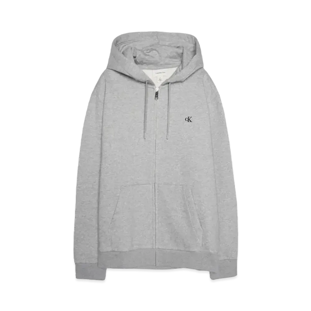 Calvin Klein Jeans LS ARCHIVE LOGO FLEECE FZ HOOD "HEROIC GREY HEATHER"
