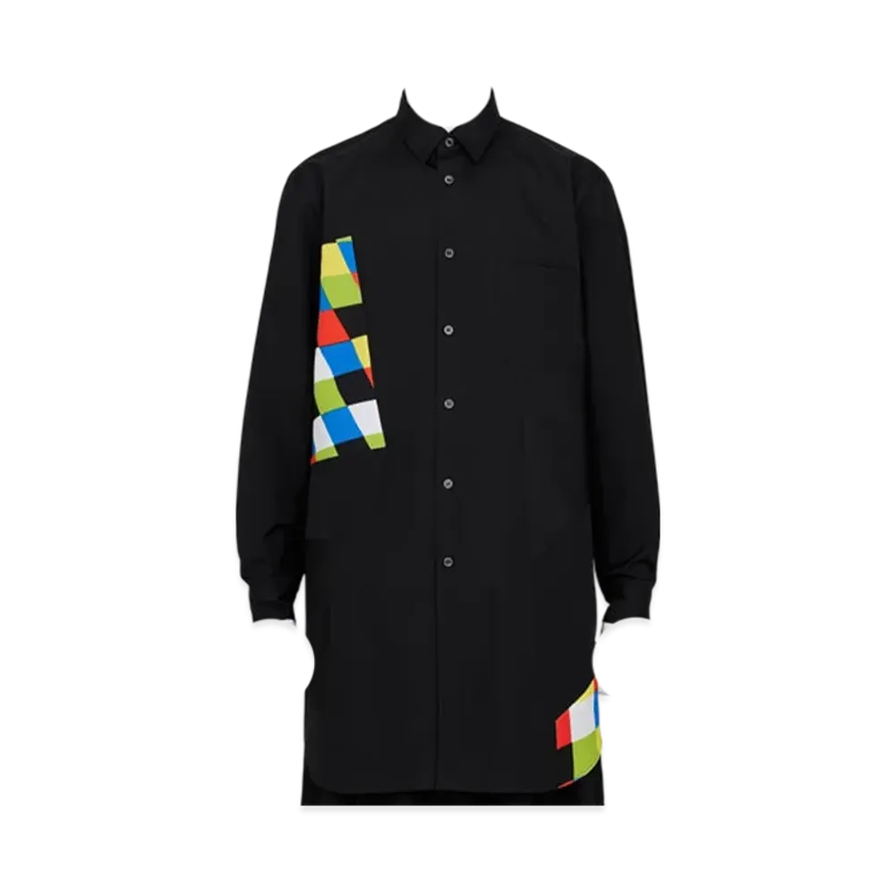 COMME des GARCONS HOMME PLUS Panel Long Shirt "Black/multi"