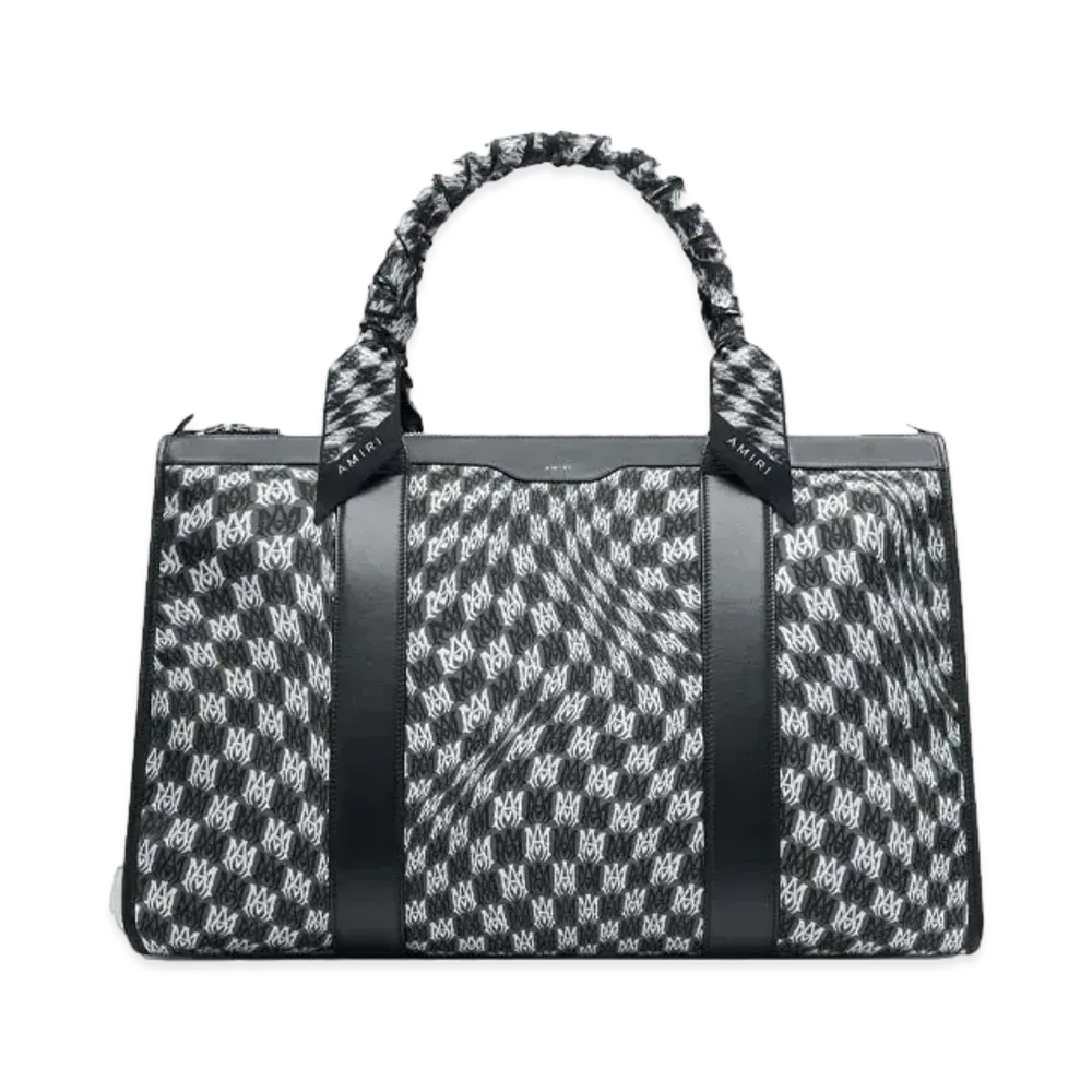 AMIRI Wavy Houndstooth Weekender "Black"