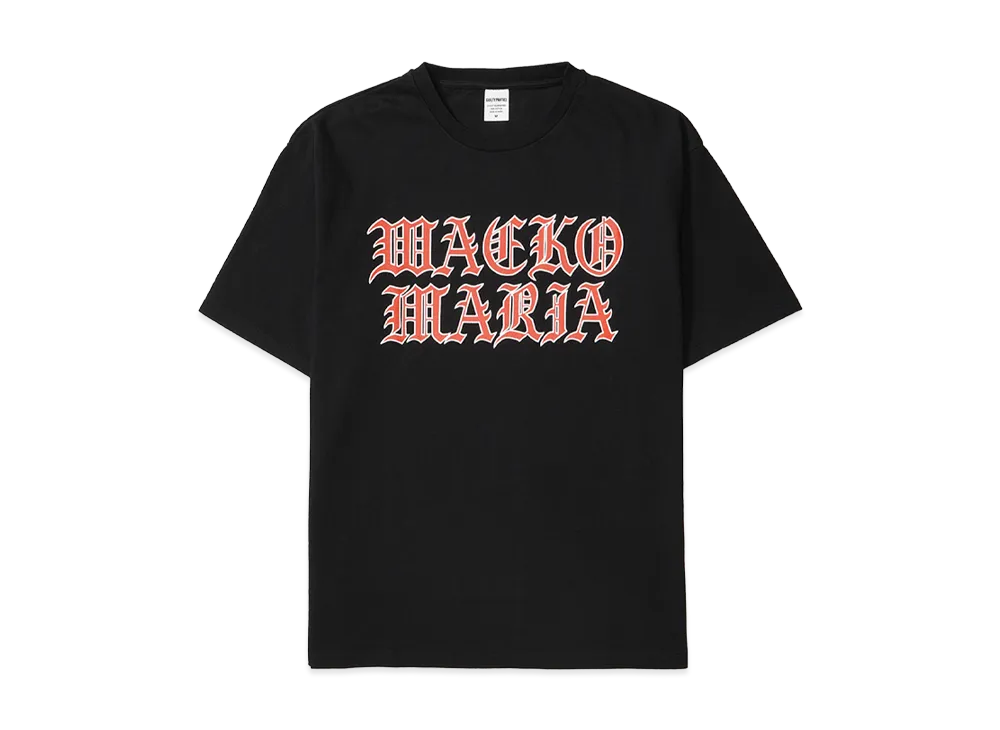 WACKO MARIA Washed Heavy Weight T-Shirt "Black"