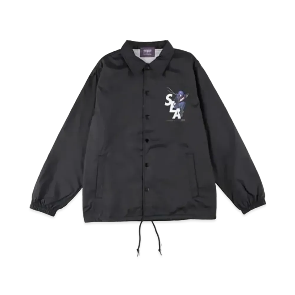 WIND AND SEA x Ghost In The Shell Sac_2045 Coach Jacket "Black"
