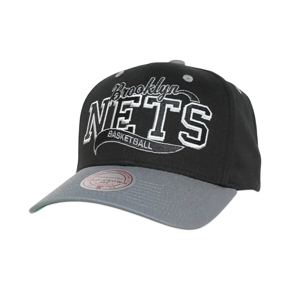 Mitchell&Ness NBA BLOCK SWEEP PRO SNAPBACK NETS "BLACK"