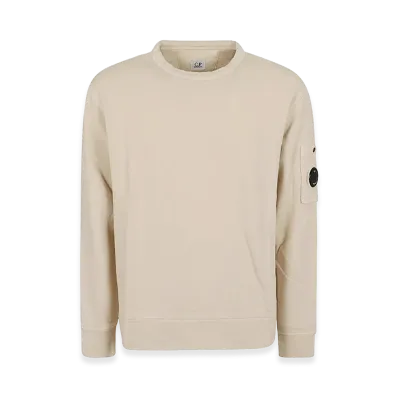 C.P. Company Sweatshirts Crew Neck In Malfile Fleece "Frozen"