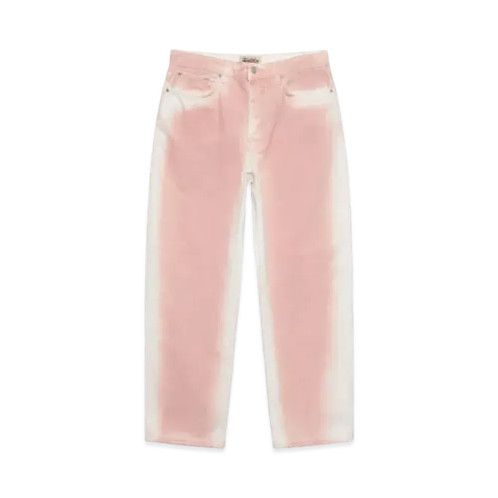 Stussy Spray Dye Big OL' Jeans "Faded Pink"