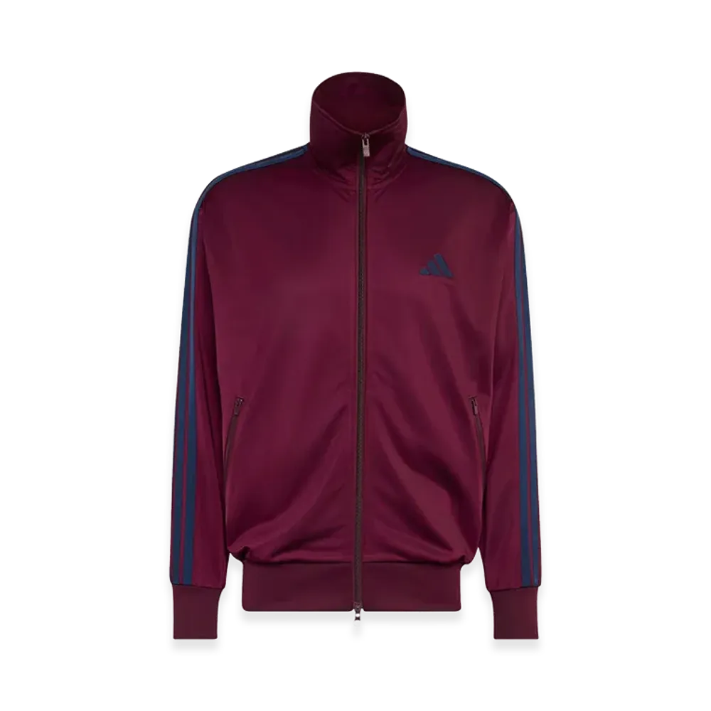 adidas Stadium Tricot Loose Fit Track Top "Maroon/Dark Blue"