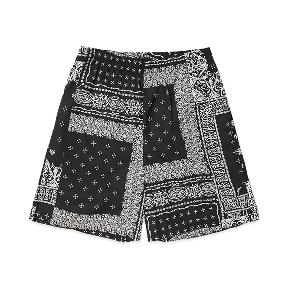 BUENA VISTA 髑髏 bandana shorts "BLACK"