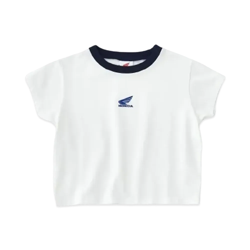 MOUSSY x HONDA Cropped T-shirt "White"