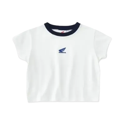 MOUSSY x HONDA Cropped T-shirt "White"