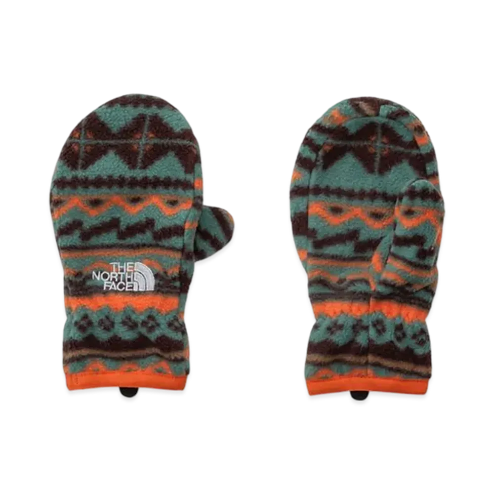 The North Face Kids 200 Micro Fleece Mitt "Geometric Green"