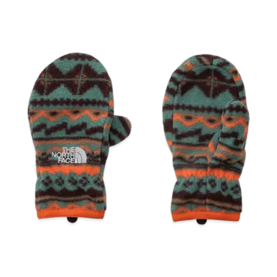 The North Face Kids 200 Micro Fleece Mitt "Geometric Green"