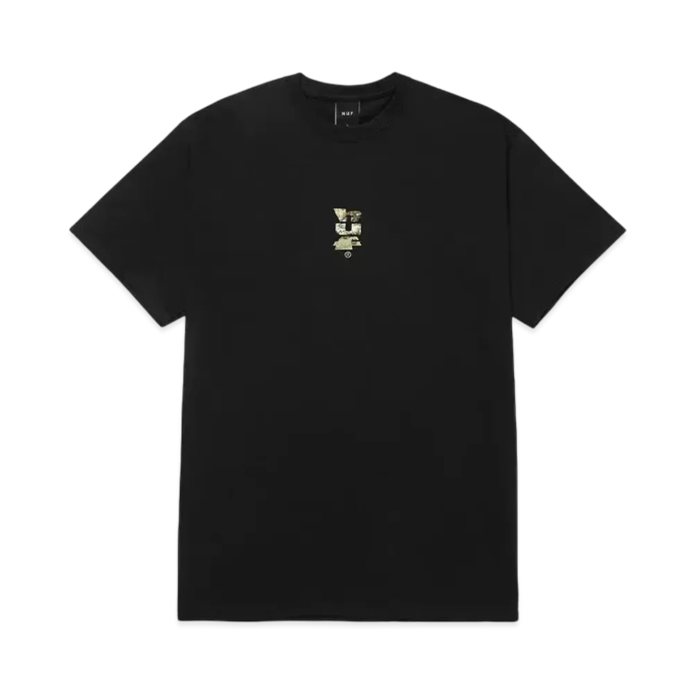 HUF x REALTREE Megablast Tee "Black"