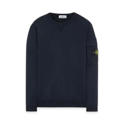 Stone Island 61151 Cotton Fleece Garment Dyed Crewneck Sweatshirt - 22SS "Navy Blue"