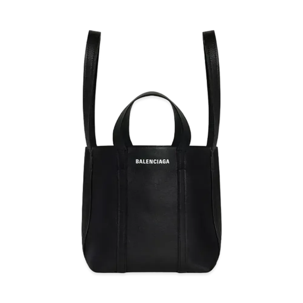 BALENCIAGA Everyday XL East-west Shoulder Tote Bag In Grained Calfskin "Black"
