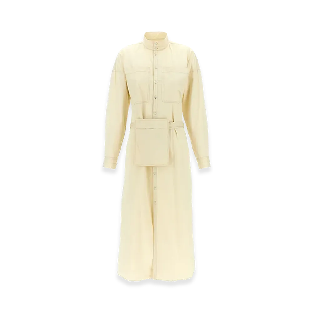 LEMAIRE Women's Cotton Dress "White"