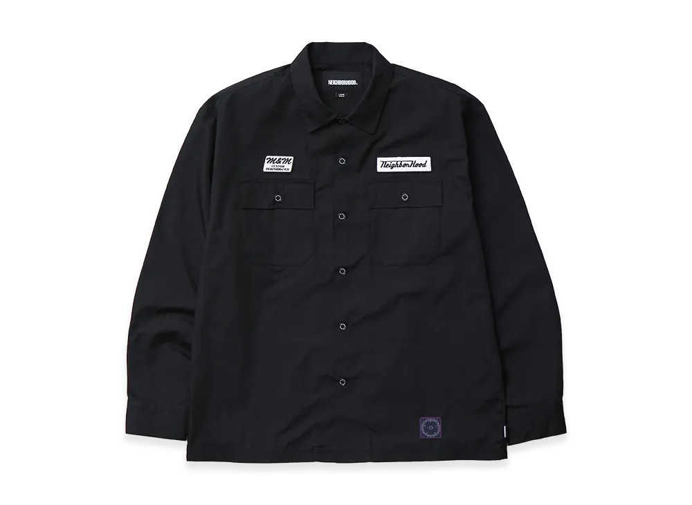 NEIGHBORHOOD x M&M . Classic Work Shirt LS "Black"