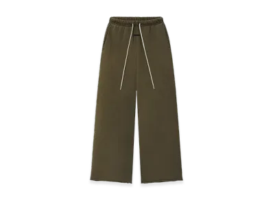 FEAR OF GOD ESSENTIALS Women's French Terry Raw Cut Lounge Fit Sweatpant "Washed Moss"