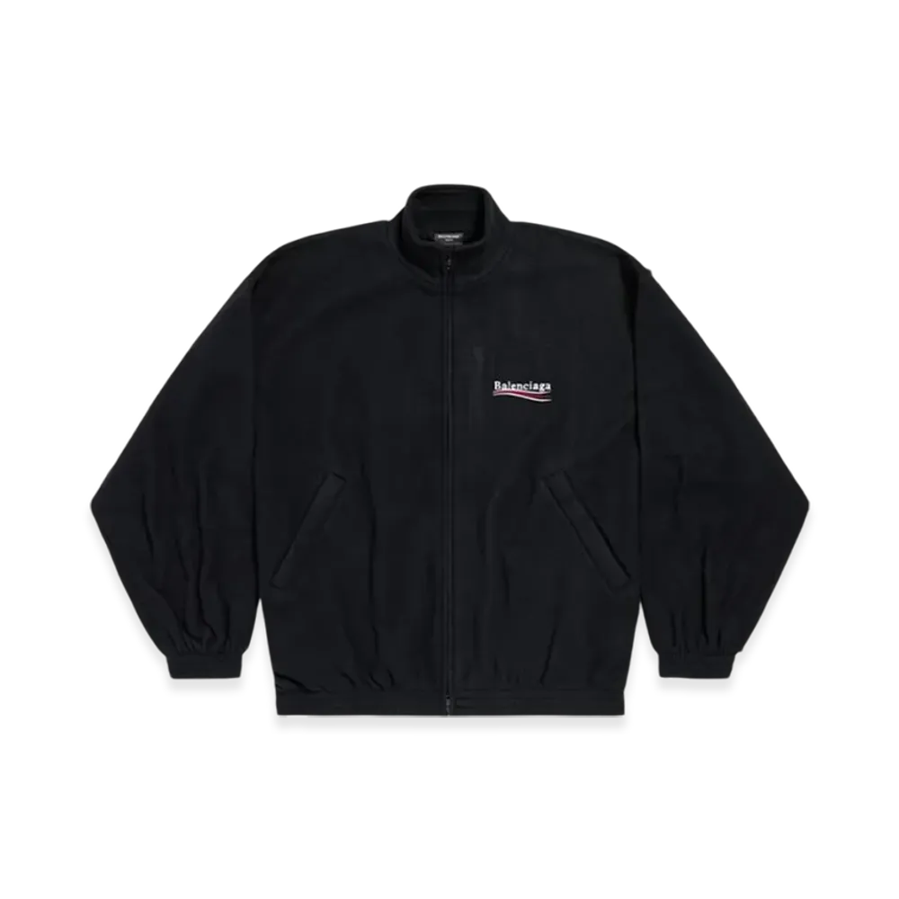 BALENCIAGA Political Campaign Zip-Up Jacket "Black"