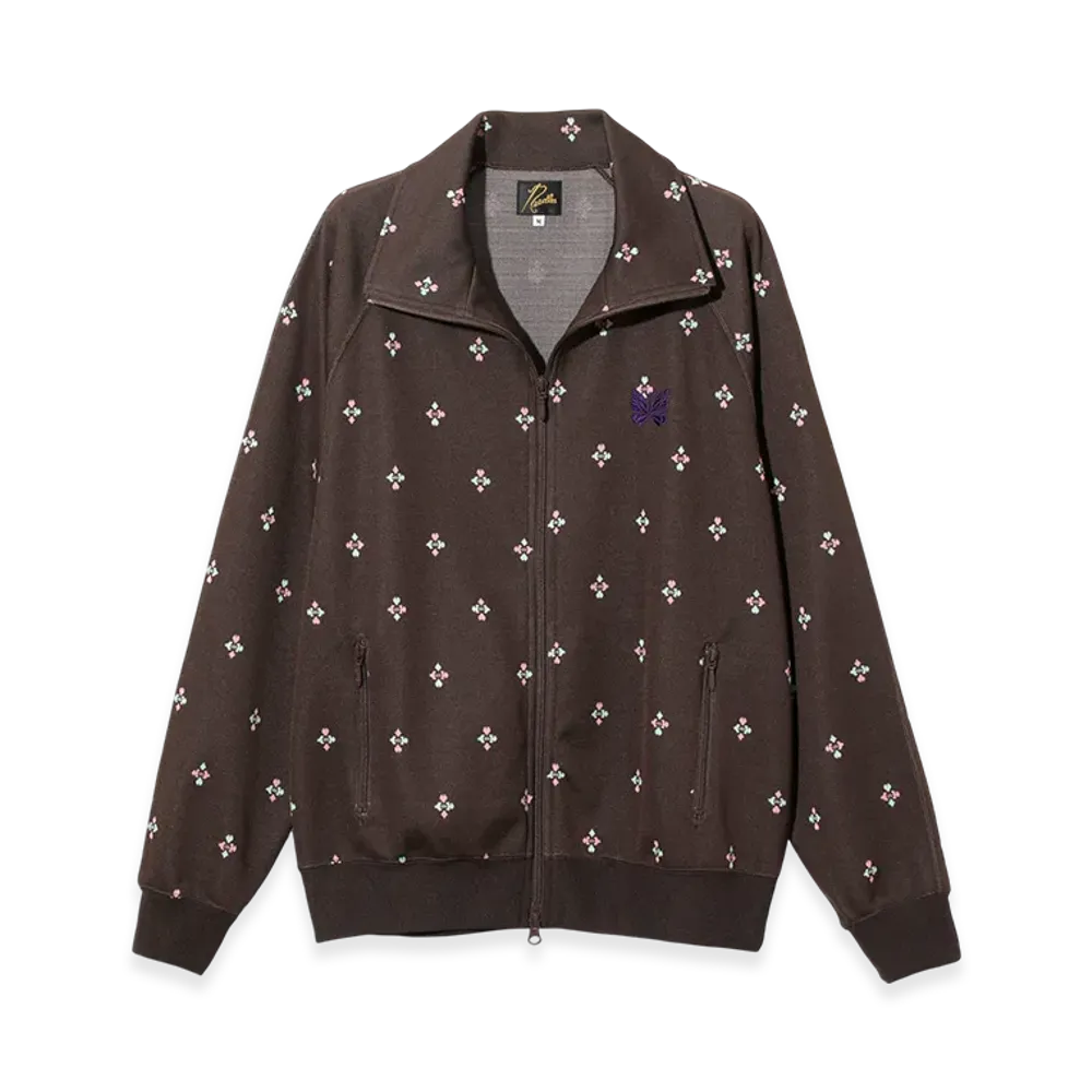 NEEDLES Track Jacket - Poly Jacquard "Brown"