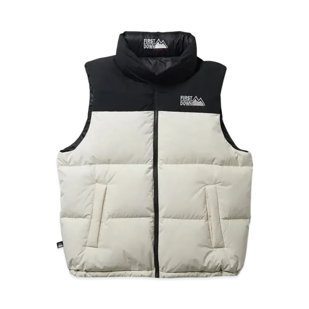 FIRST DOWN Bubble Down Vest Microft "White"