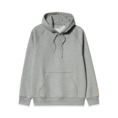 Carhartt WIP Hooded Chase Sweat "Grey Heather/Gold"