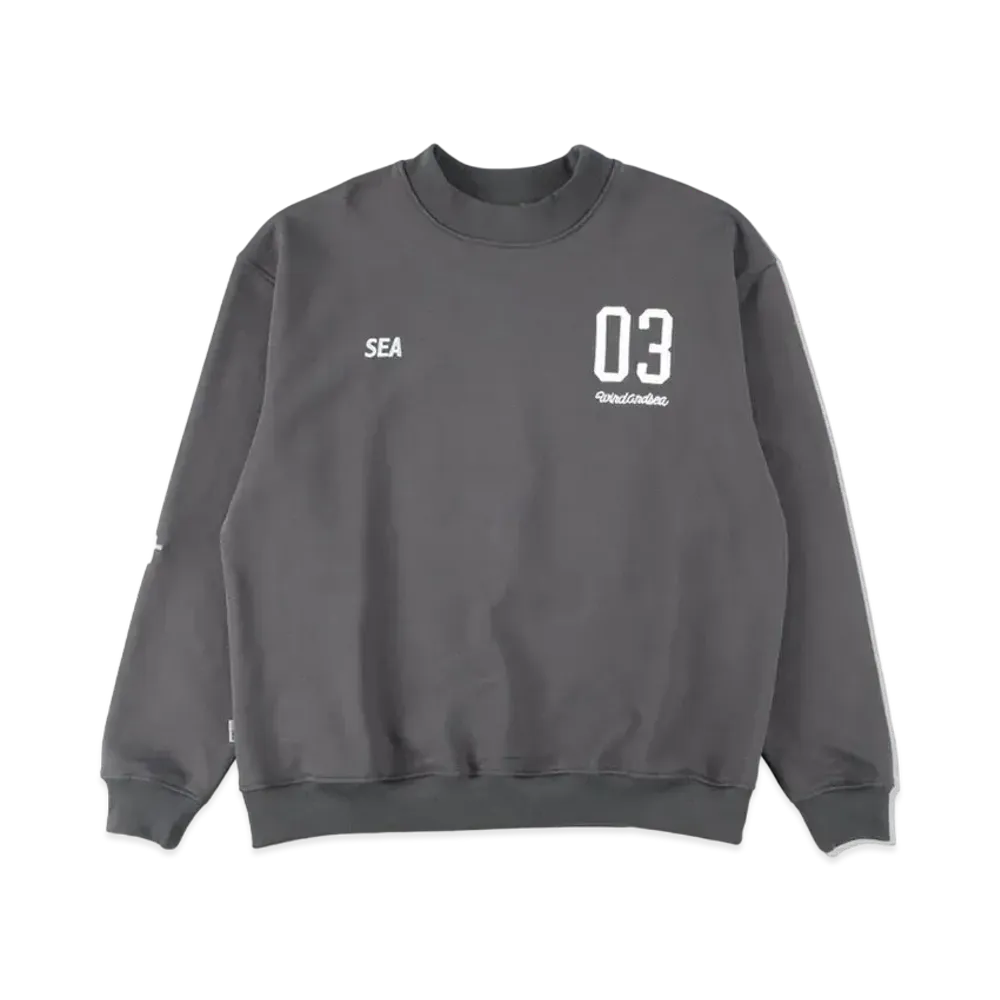 WIND AND SEA (BYT-CROSS) CREW NECK "Charcoal"