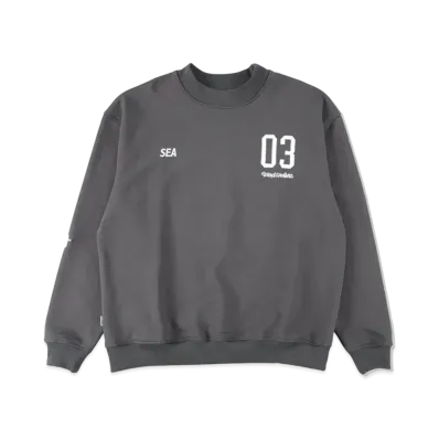WIND AND SEA (BYT-CROSS) CREW NECK "Charcoal"