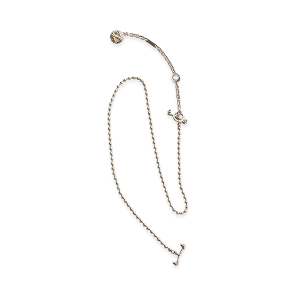NICENESS W.Barrow Sterling Silver Wallet Chain-Ball Long "Silver"