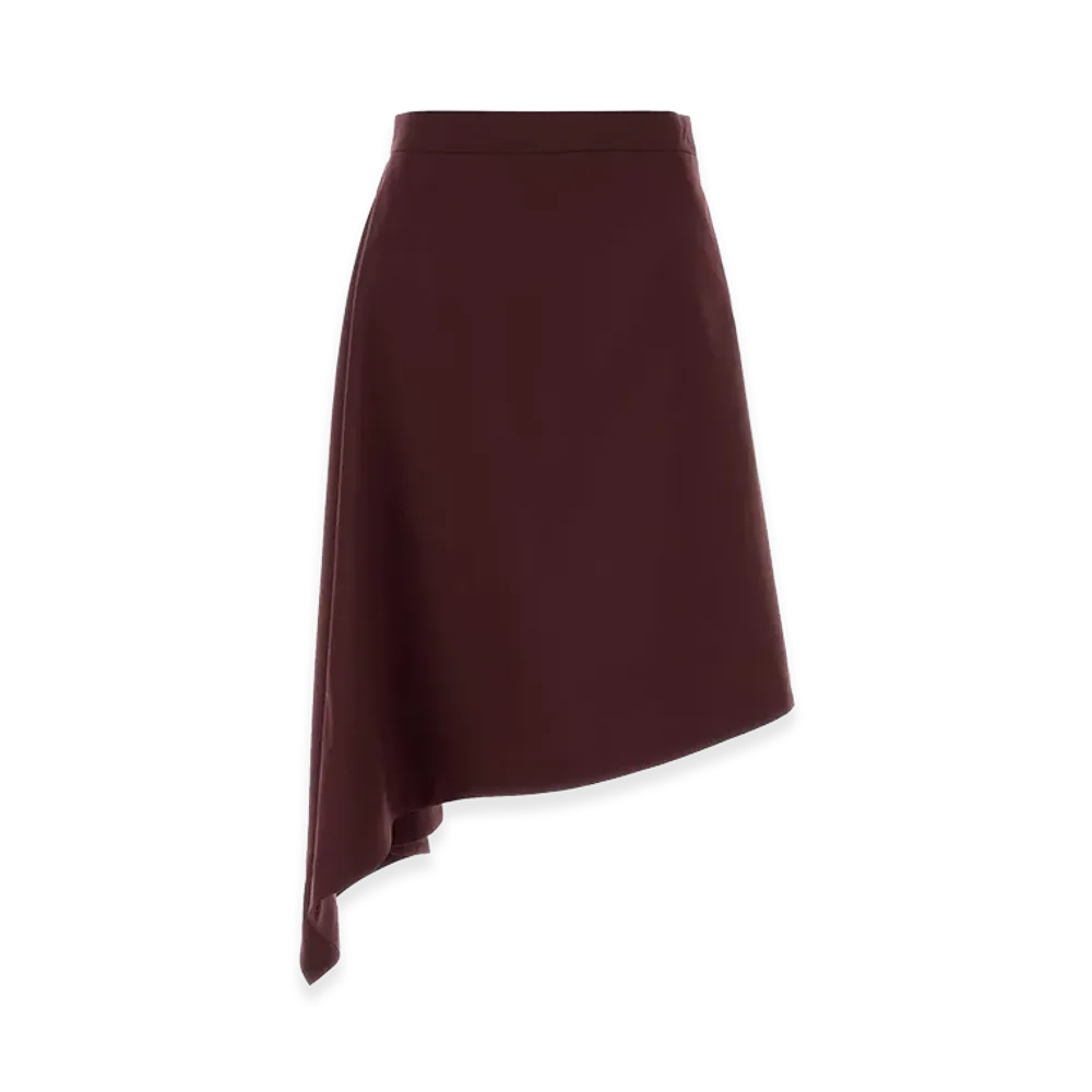 Bottega Veneta Women's Grape Wool Skirt "Purple"