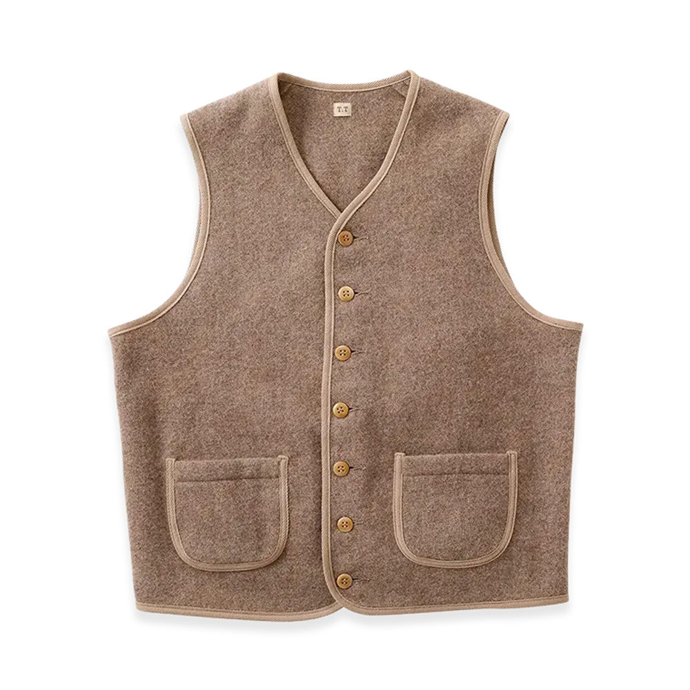 T.T Taiga Takahashi LOT.109 Blanket Vest "Beige"