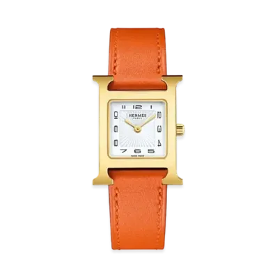 HERMES Heure H Watch 21mm "Orange"