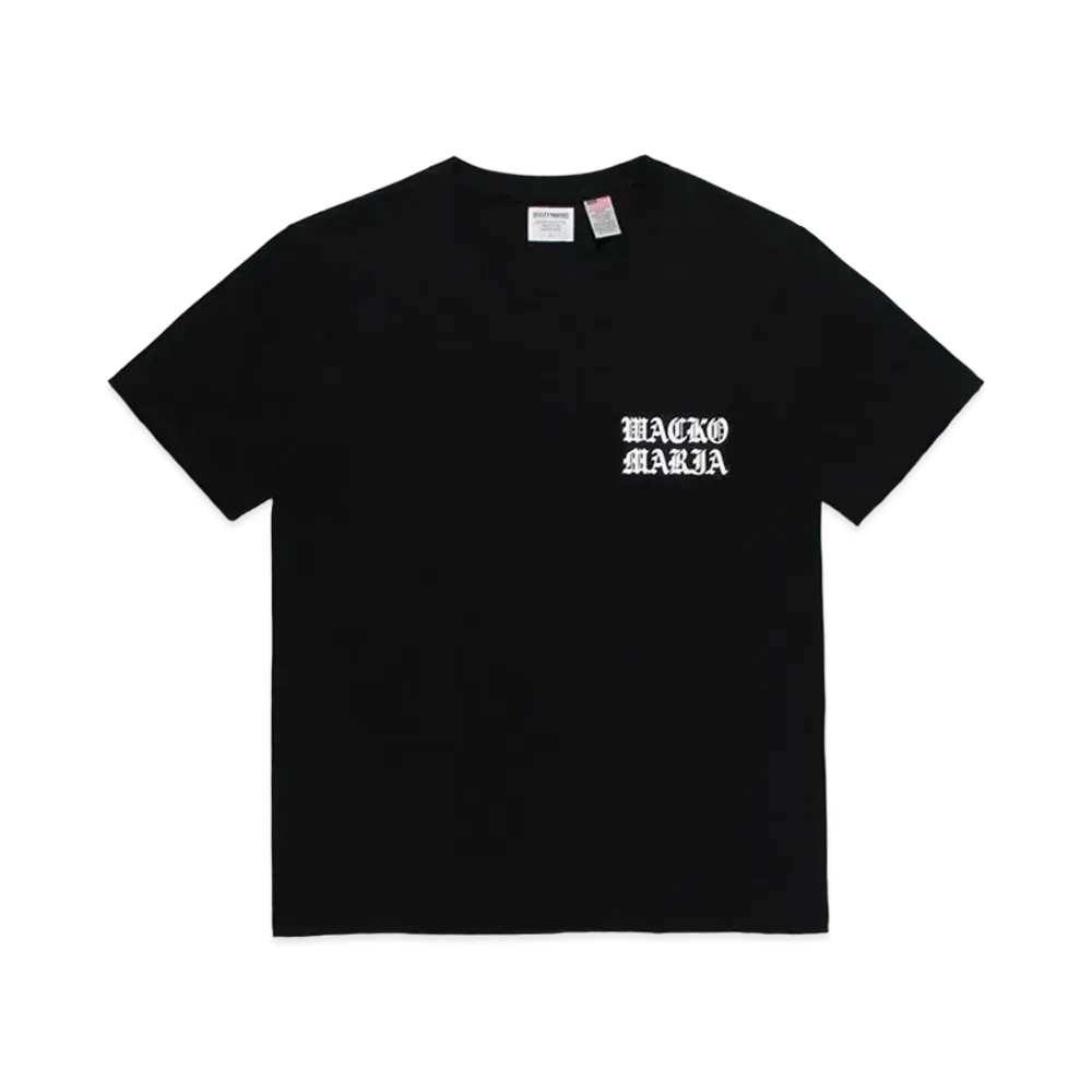 WACKO MARIA Us Fabric Crew Neck T-Shirt #1 "Black"