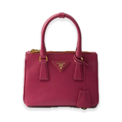 PRADA Galleria Saffiano Leather Mini Bag "Pink"