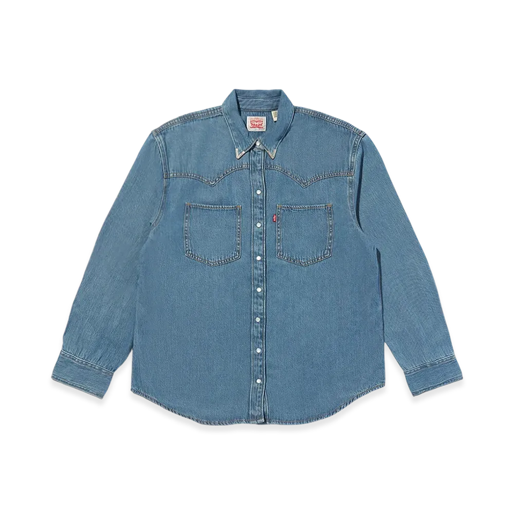 Levi's Teodora Western Shirt "Medium Indigo"