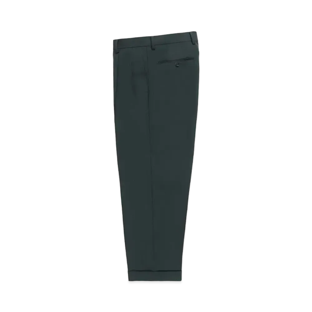 WACKO MARIA x DORMEUIL / Double Pleated Trousers "Dark Khaki"