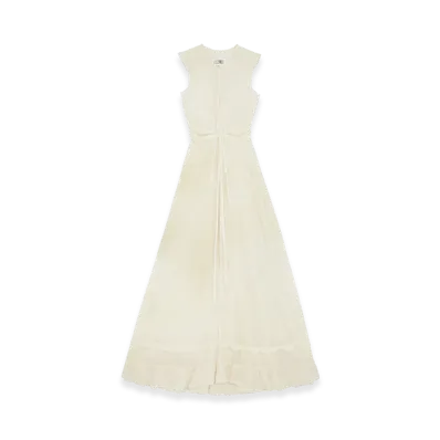 MM6 Maison Margiela Women's Ruffle Dress "White"